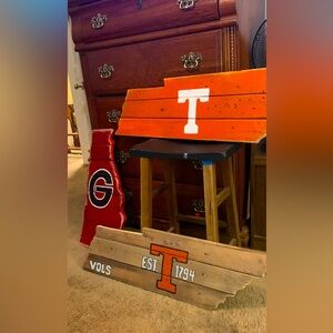 Reclaimed wood wall decor any state or team available